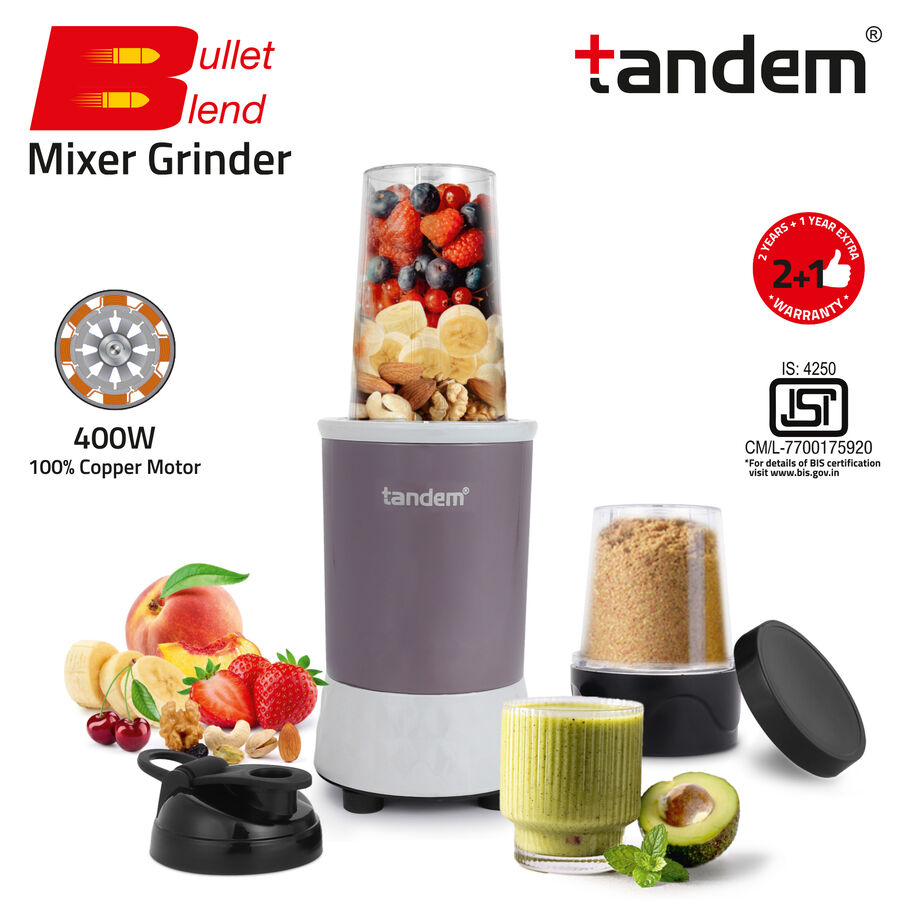 400W Mixer Grinder 2 Jar, , large