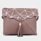 Women's Tan Polyurethane Sling Bag, , small image number null