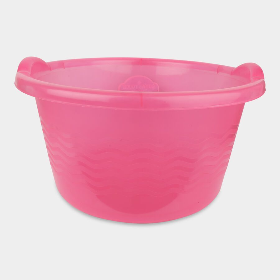 35 L Plastic Bath Tub - Color/Design may vary, , large image number null