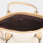 Women's Beige Polyurethane Tote Bag, , small image number null