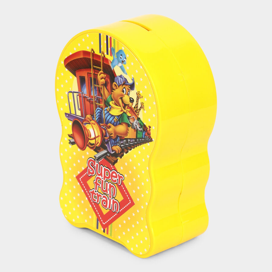 Kid's Multicolour Plastic Coin Bank, , large image number null