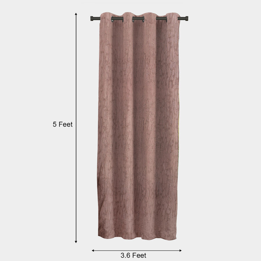 5 ft. Brown Polyester Curtain, , large image number null