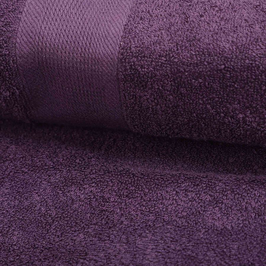 400 GSM Polyurethanerple Cotton Bath Towel, , large