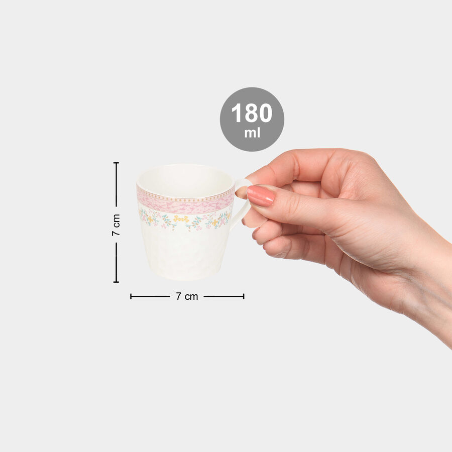 180 ml Bone China Mug Set of 6, , large image number null