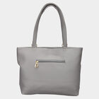 Women Solid Grey Handbag, , small image number null