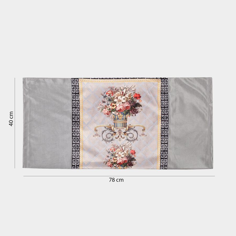 Grey Bolster Cover-(40 x 78 cm), , large image number null