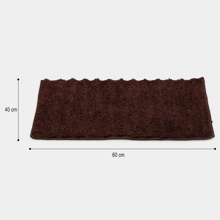 Anti-Skid Brown Polyester Bath Mat, , large image number null