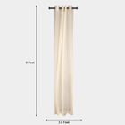 9ft. Cream Microfiber Long Door Curtain, , small image number null