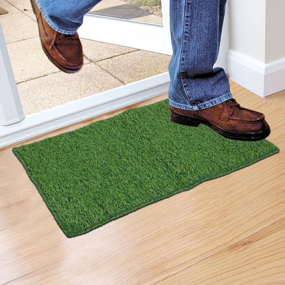 Home Beautiful                         Anti-Skid Green Polypropylene Door Mat