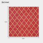 110 GSM Microfiber Double Bedsheet With 2 Pillow Covers, , small image number null