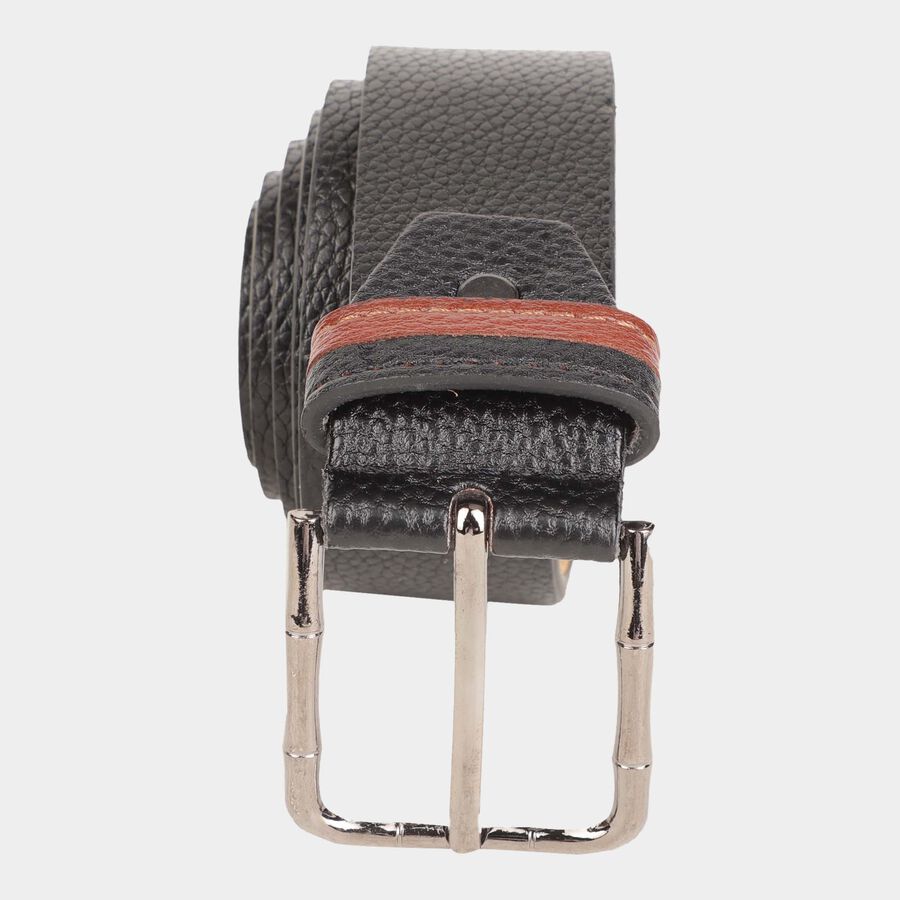 Men's Polyurethane Casual Belt, Size 36, Textured, , large image number null