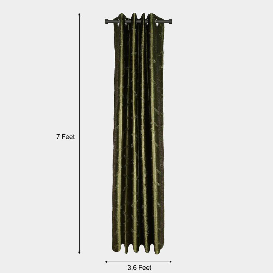 7ft. Light Green Microfiber Door Curtain, , large image number null
