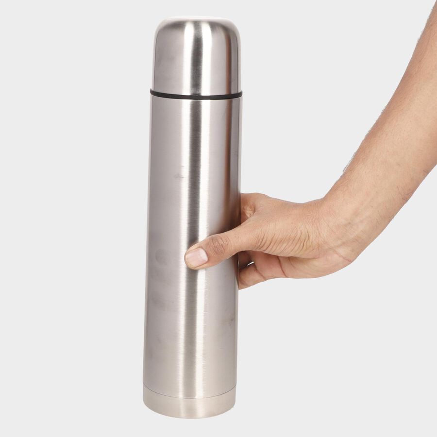 1 L Thermosteel Vacuum Insulated Double Walled Flask with Drinking Cup Lid | 24 Hours Hot and Cold Water Bottle, , large image number null