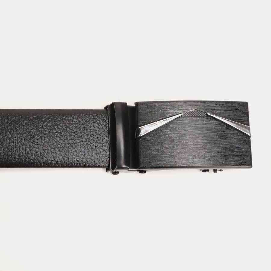 Men's Black Polyurethane Formal Belt, , large image number null