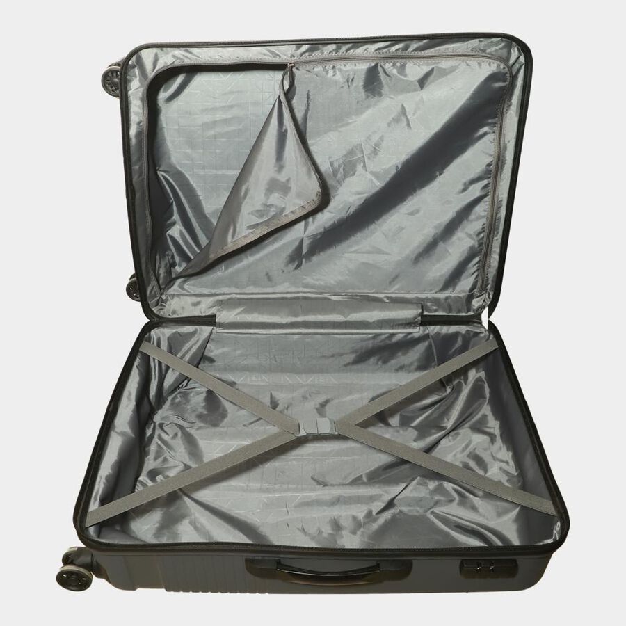 8-Wheel Dark Grey Polypropylene Hard Case Trolley, Small + Medium + Large, , large image number null