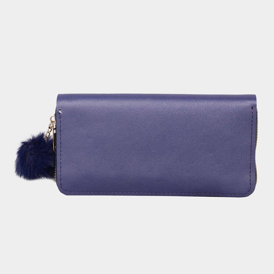 Women's Polyurethane Zipper Hand Pouch, , large image number null