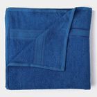 370 GSM Blue Cotton Bath Towel, , small image number null