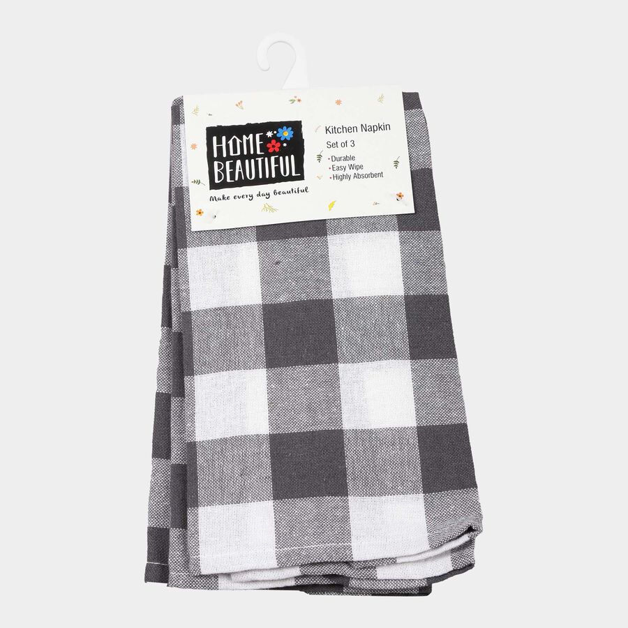 Cotton Kitchen Napkin Set of 3, , large image number null