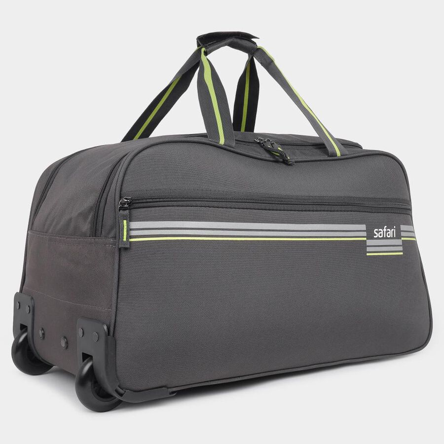 Dark Grey Polyester Duffle Trolley, , large image number null