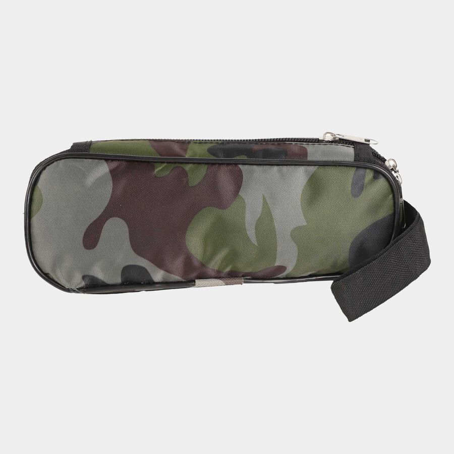 Fabric Pencil Pouch, 20 cm X 10 cm X 6 cm - Colour/Design May Vary, , large image number null