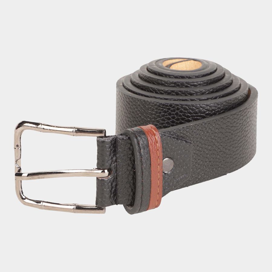 Men's Polyurethane Casual Belt, Size 36, Textured, , large image number null