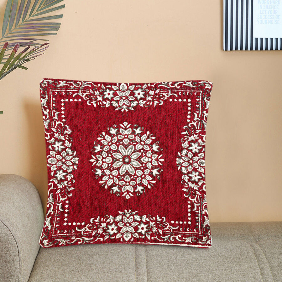 Jacquard Microfiber Cushion Cover, , large image number null