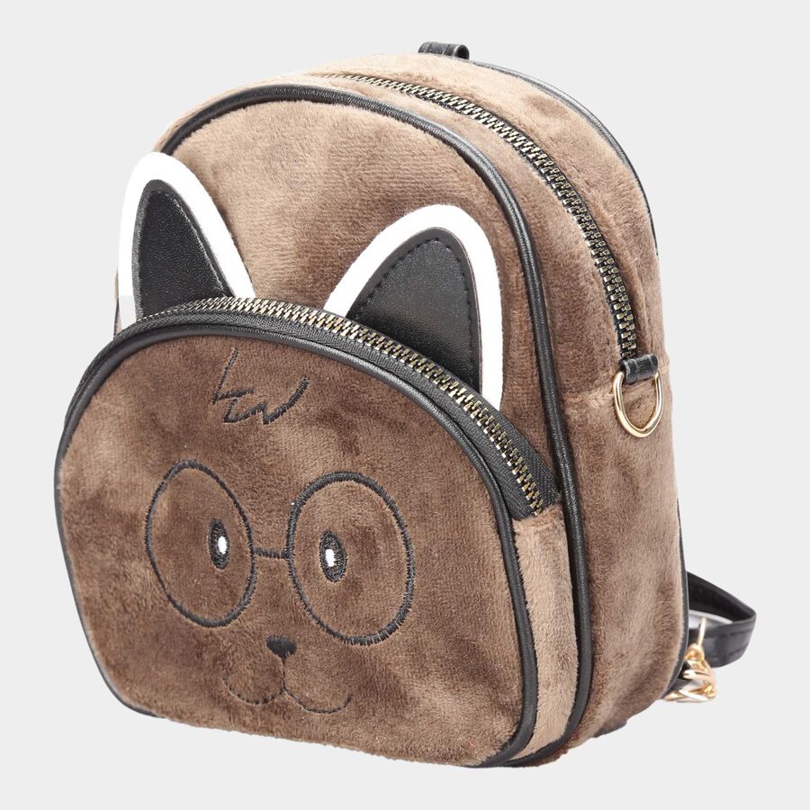 Kids' Furry Bag, Polyurethane, , large image number null