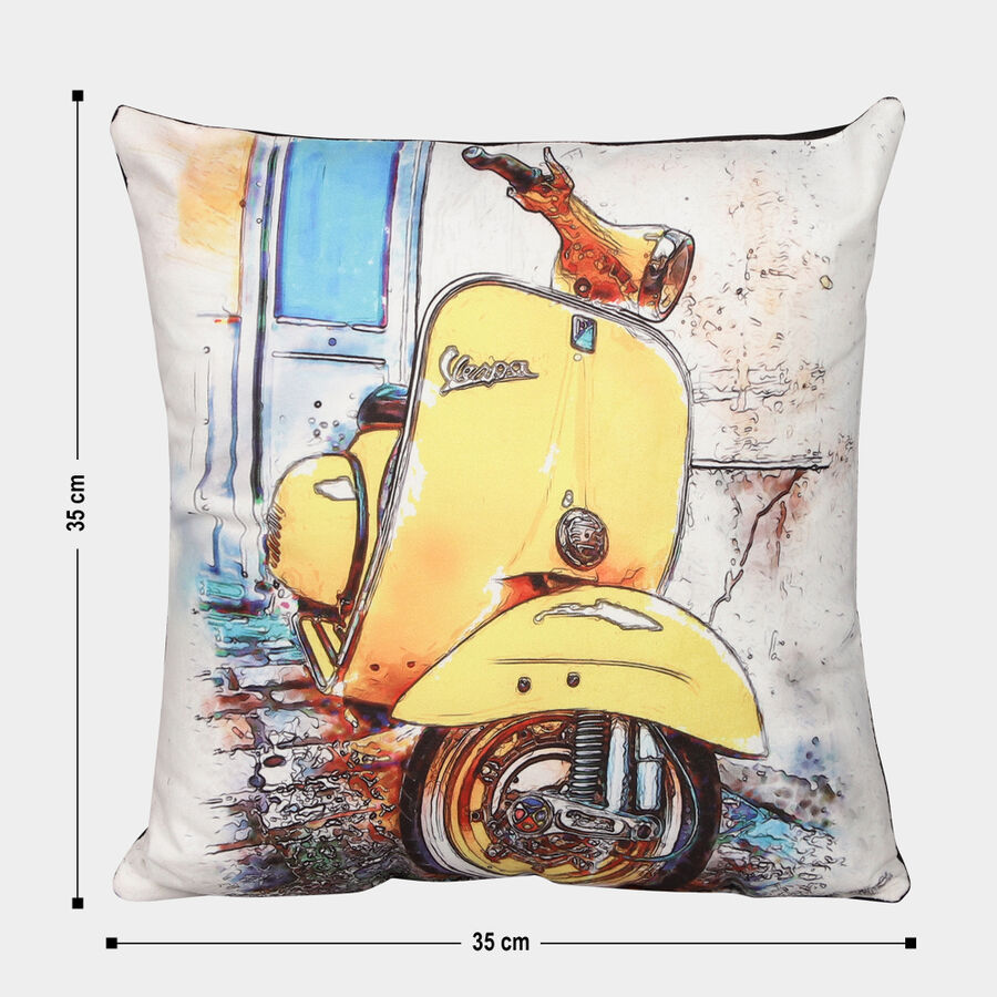 Yellow Polyester Cushion, , large image number null
