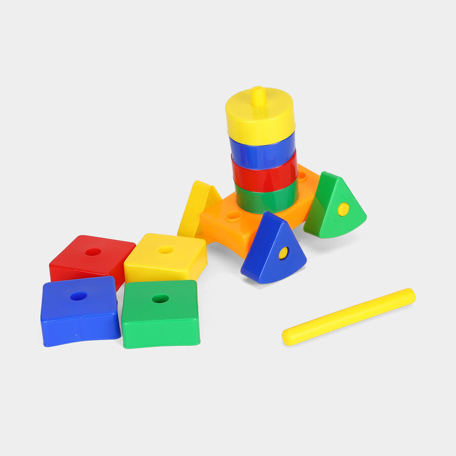 Kid's Plastic Blocks Game, , large