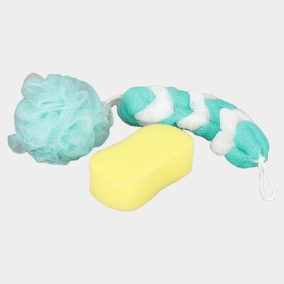 Body ScrubLoofa, Nylon, Set of 3