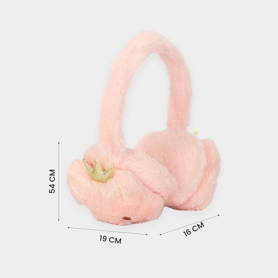 Kid's Pink Bunny Earmuffs, , large
