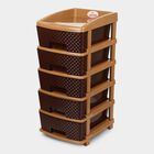 5 Tier Plastic Multipurpose Rack, , small image number null