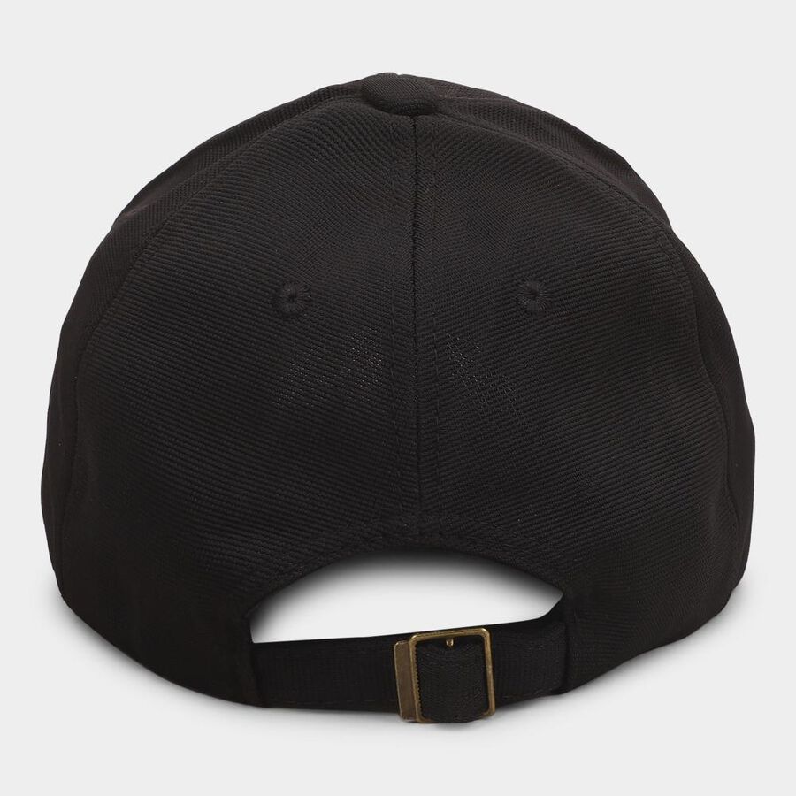 Men's Black Fabric Cap, , large image number null
