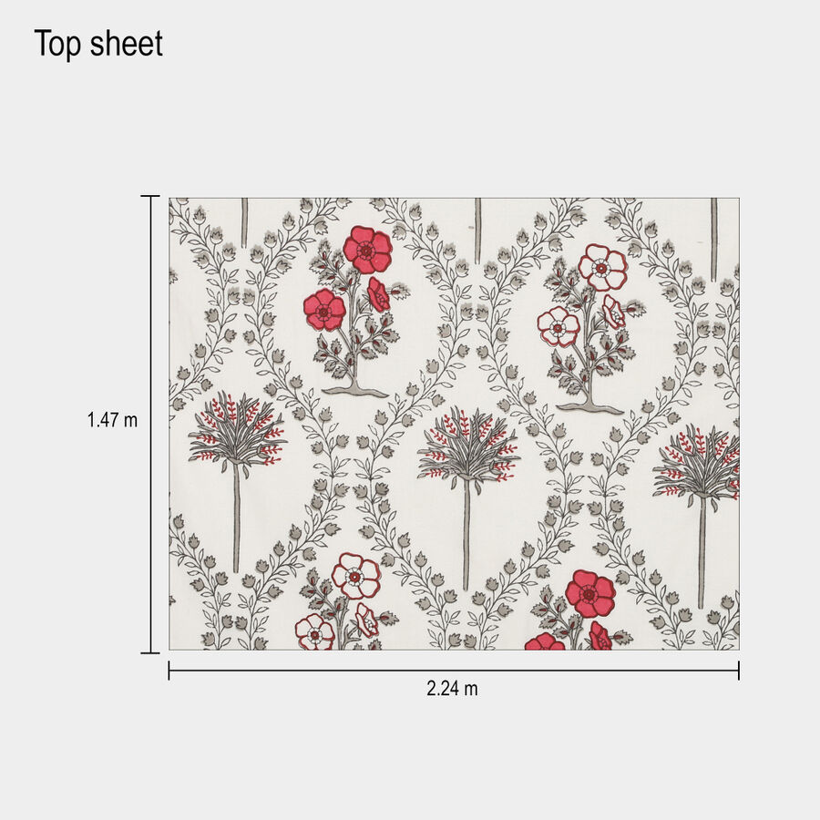 White Cotton Top Sheet , , large image number null