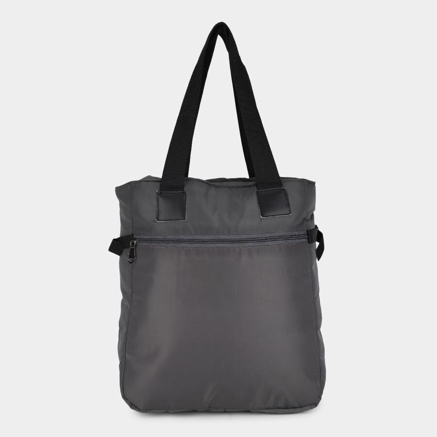 Black Fabric-Polyester Shopping Bag, , large