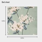Green Microfiber Double Bedsheet, , small image number null