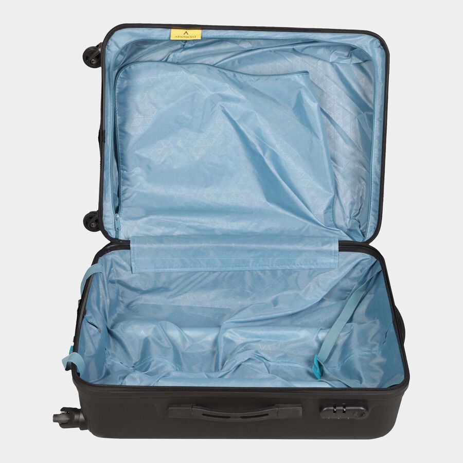 4-Wheel Dark Grey Polypropylene Hard Case Trolley, Small + Medium, , large image number null
