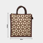 Brown Printed Jute Bag, , small image number null