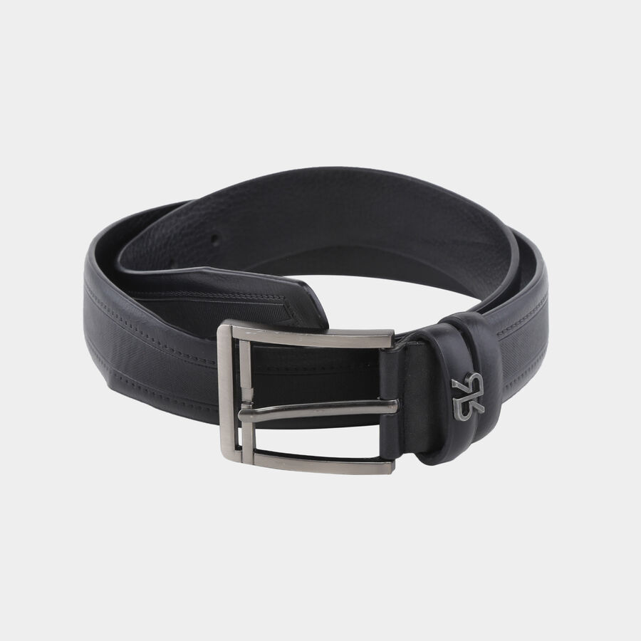 Men Casual Black Belt (32 in.), , large image number null