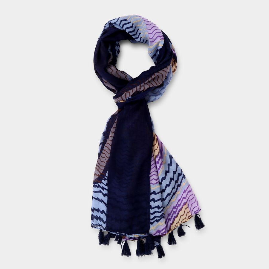 Women's Light Pink Cotton Scarf, , large image number null