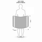 220 GSM Grey Cotton Blend Bath Towel, , small