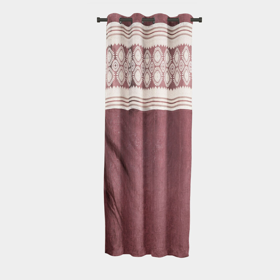 5 ft. Wine Polyester Curtain, , large image number null