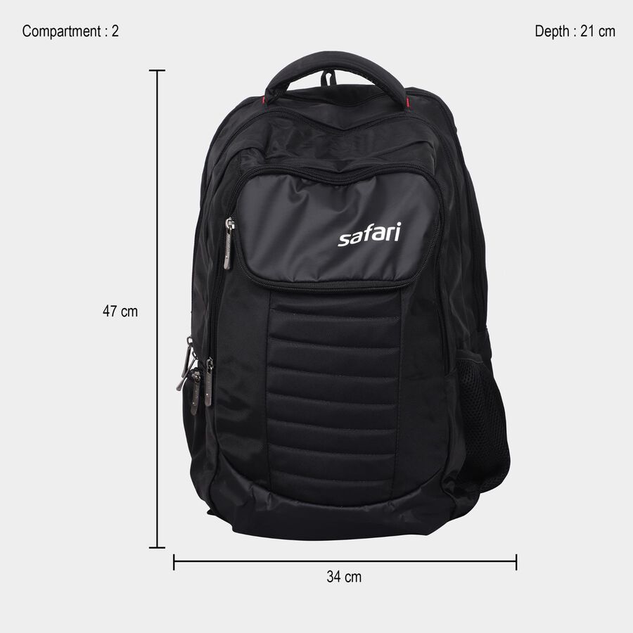 Black Black Polyester Backpack,32L (Approx), , large image number null