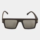 Men's Plastic Clear Glass Rectangle Sunglasses, , small image number null