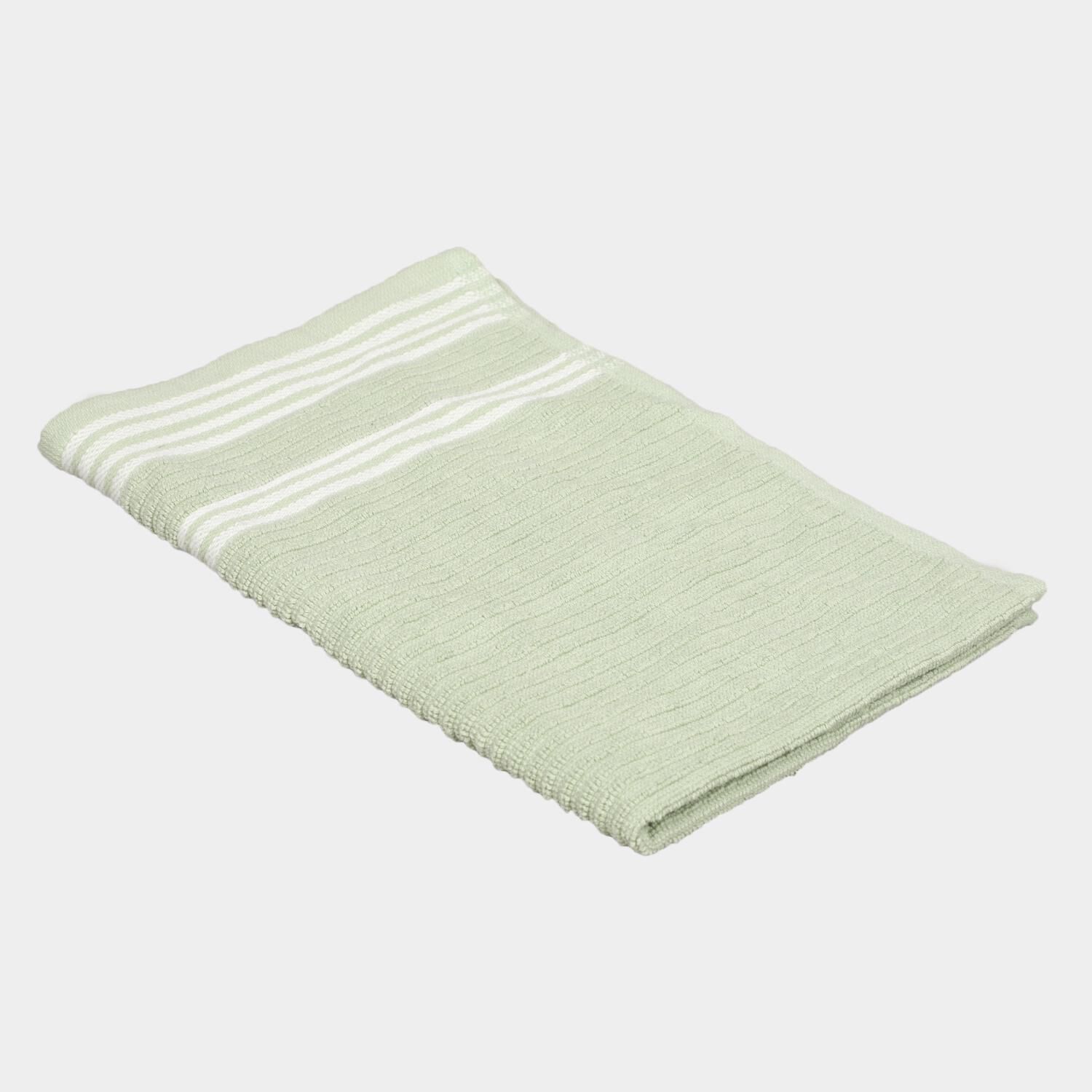 Home Beautiful                         110 GSM Green Cotton Hand Towel
