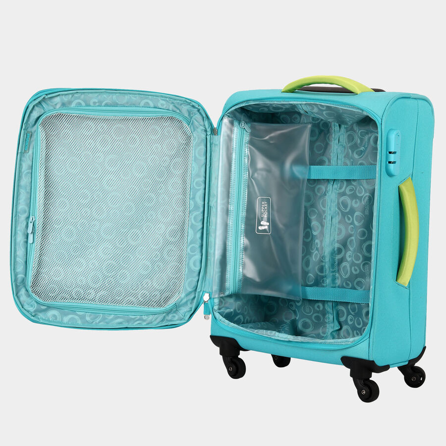 4-Wheel Polyester Soft Case Trolley, Medium, , large image number null