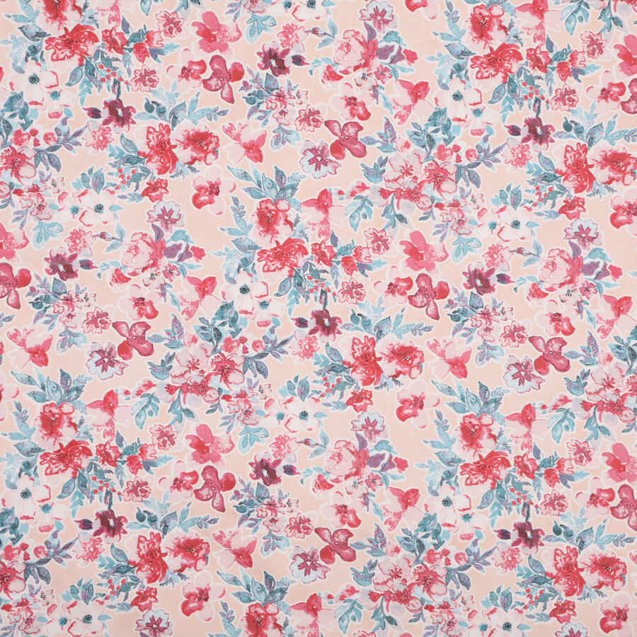 120 GSM Pink Polyester Double Bedsheet, , large image number null