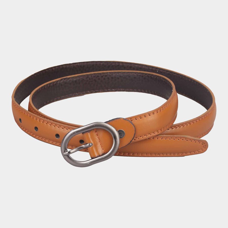 Women's Tan Polyurethane Belt, , large image number null