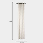 7ft. Cream Microfiber Door Curtain, , small image number null