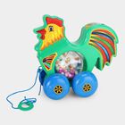Kid's Pull Toy with Rattle Beads and Rolling Wheels, , small